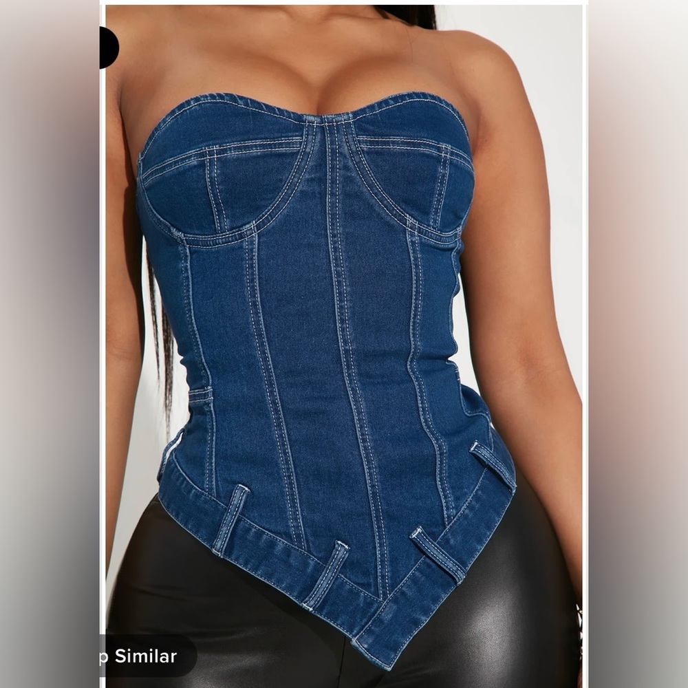 Denim Corset